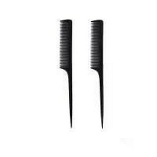 Anti-Static Tail Comb for Hair Styling & Backcombing - Fine Teeth, Ideal for Makeup Artists & Long Hair, Steel Needle