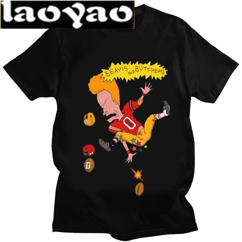 Beavis and Butthead BB Newest TShirt for Unisex Around The Christmas Tree Round Collar Basic Distinctive Birthday Gift Tops