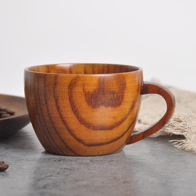 New Wooden Cup Log Color Handmade Natural Wood Coffee Tea Beer Juice Milk Mug