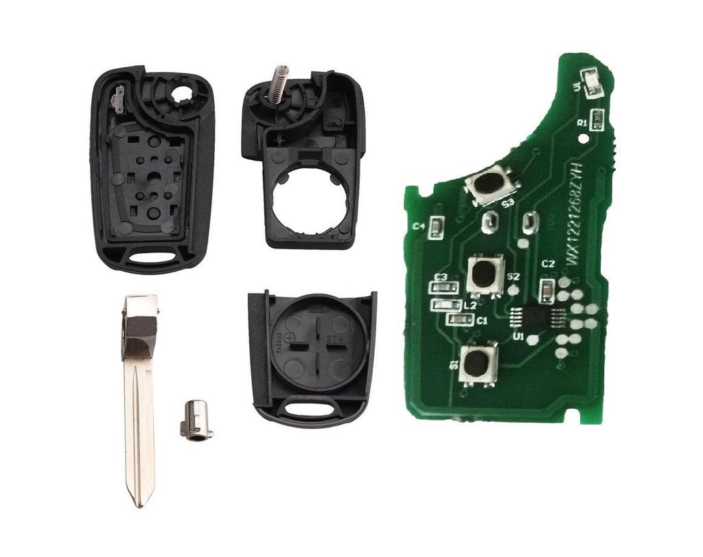 XD Old Yuxiang (Korean Version) 3-Button 315MHz Folding Remote Key