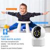 Whole House Movement Dual Lens 360°Rotatable Home Secuiry  WiFi Surveillance Auto Tracking Night Vision Monitor Smart Camera NEW