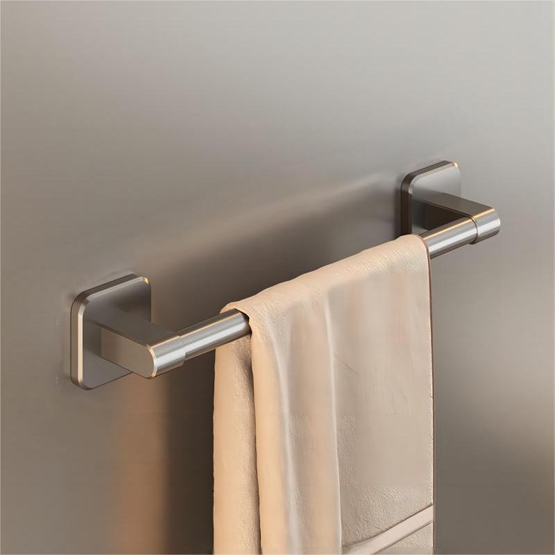 

1PC Towel Rack, Bathroom Perforated Suction Cup, Wall Mounted Storage Rack, Toilet Storage, Bathroom Towel Rod Medium 30CM сірий
