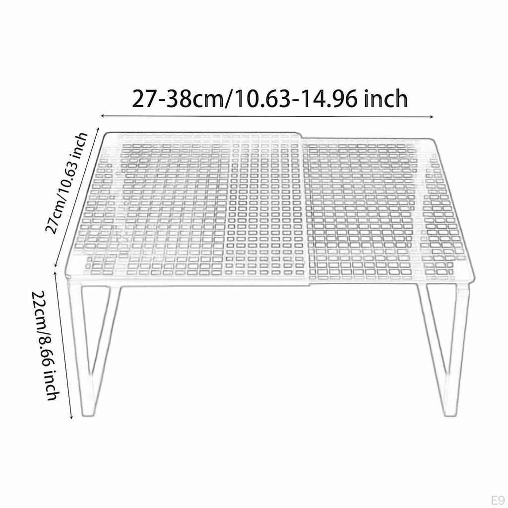 Expandable Cabinet Storage Shelf Adjustable Organization Organizer Rack Stand Riser for Under Sink