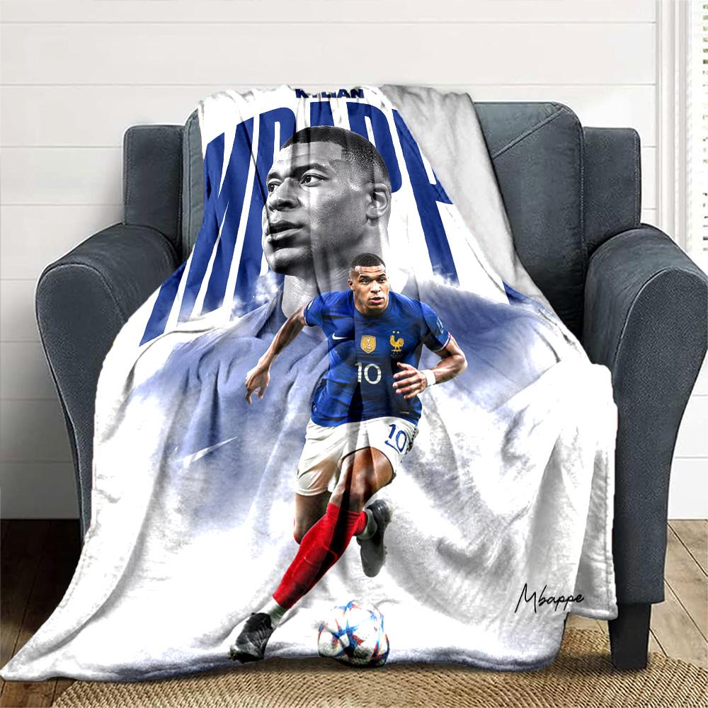 Star Player Kylian Mbappé Blanket Soft Warm Cozy Perfect for Sofa Bedding Livingroom Four Seasons Multipurpose Warmthful Decor