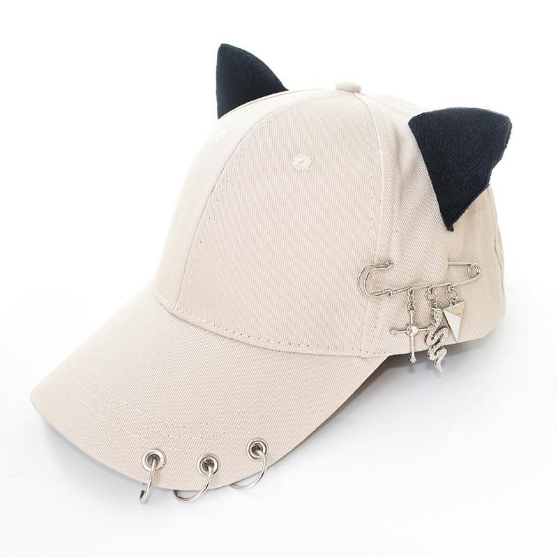 Baseball Cap With Metal Decor For Casual Wear And Sun Protection