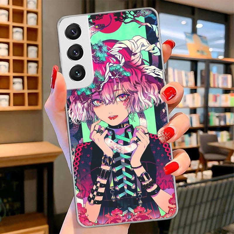 Japanese Style Anime Girl Cover Phone Case For Samsung Galaxy S26 S25 Edge S24 Ultra S23 S22 Plus S21 S20 FE Soft Fundas Shell G