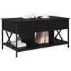 Coffee Table Black Oak Look 100 X 55 X 48.5 Cm