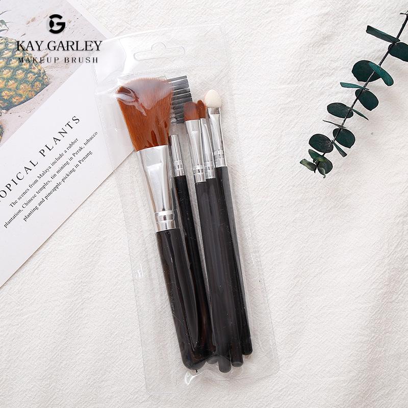 

Набор из 5 кистей для макияжа Cross-Border - ворс из волокна и пластиковые ручки