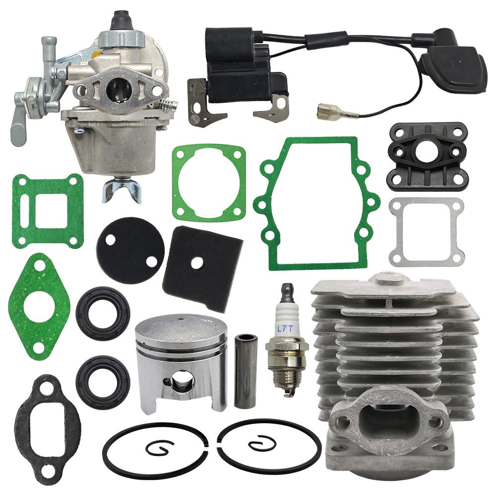 

40mm Cylinder Piston Carburetor Ignition Coil Kit For Robin NB411 CG411 Air Filter Element Intake Manifold Gasket Oil Seal Set China Mainland