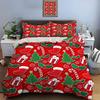 Christmas Print Bedding Set Duvet Cover 1 Duvet Cover 2 Pillowcases Adult and Kids Bedding Set Luxury Holiday Christmas Gifts