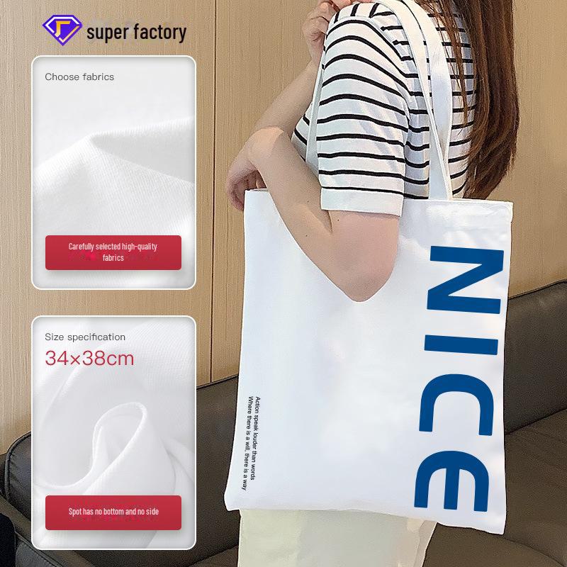 Eco-Friendly Custom Canvas Tote Bag with Logo Printing