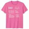 Dad Dungeons Unisexs T Shirt Dragons Character Sheet Fathers Day Gift Dnd Rpg