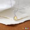 Sterling Silver S925 Josephine Clavicle Chain Personalized Non-Fading Necklace Women's Natural Crystal Stone Design Pendant Gift