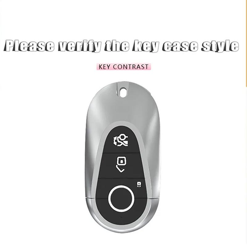 Soft Tpu Car Key Case Cover Protection Shell Keychain For Mercedes Benz C S Class W206 W223 S350 C260 C300 S400 S450 S500