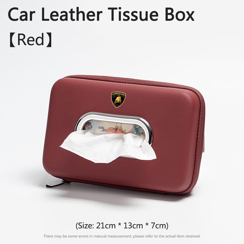 Car 3D stereoscopic tissue box seat backrest Sun visor tissue box For Lamborghini Urus Huracan Aventador Premium Keyring TT1