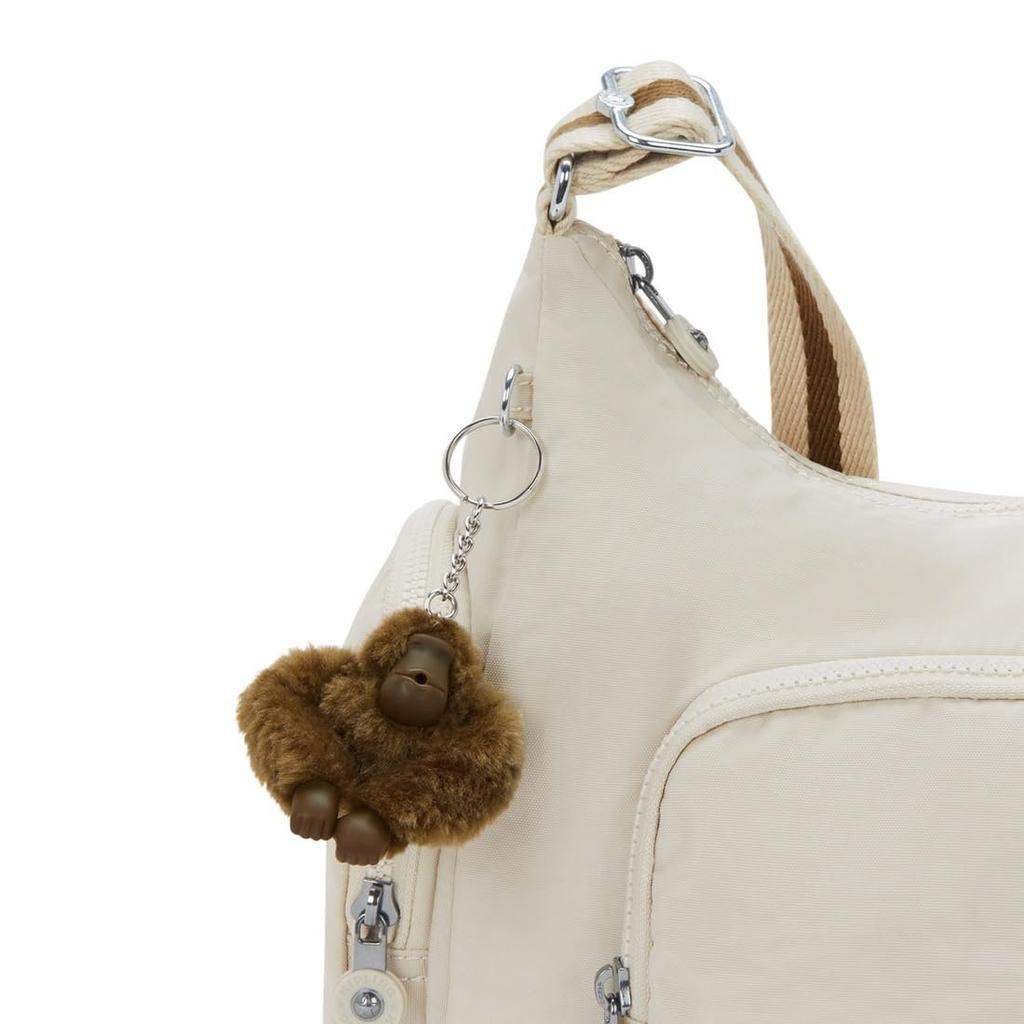Kipling Gabbina Crossbody Bag Soft Sand Lightweight Nylon Shoulder Bag 11L KI83419LO