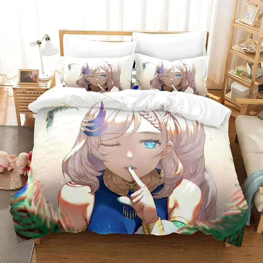 

Новый 3D аниме каваи девушки Pavolia Reine комплект постельного белья односпальный двуспальный двуспальный двуспальный комплект для взрослых и детей спальня пододеяльник наборы 70x133cm 2pcs