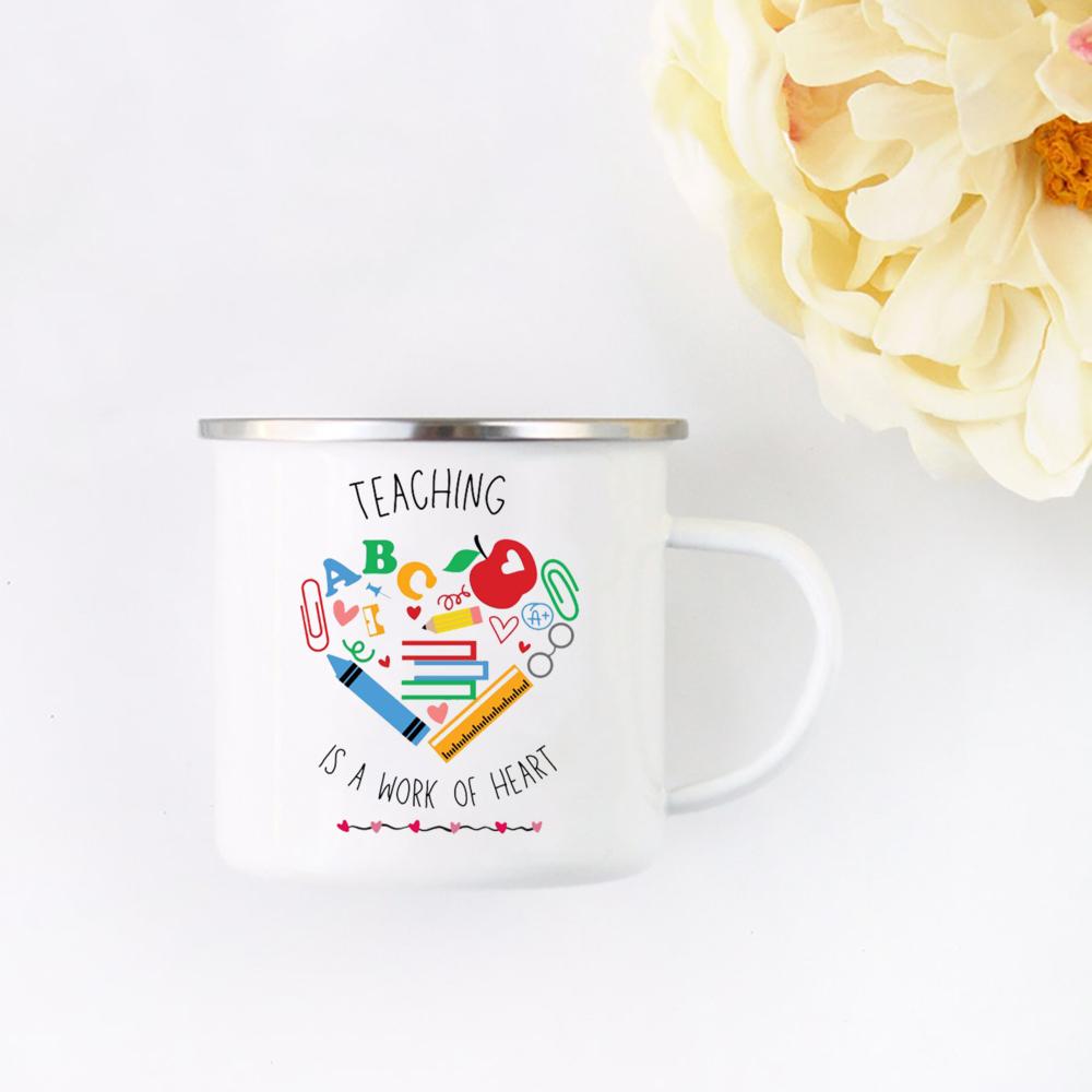Teach Them Love Them Watch Them Grow Cute Teacher Floral Mug Back To School Teacher Appreciation Gift Teachers's Coffee Cup