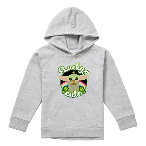 Disney Star Wars Childrens/Kids Grogu St Patricks Day Hoodie