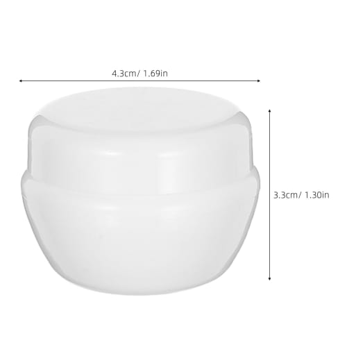 FRCOLOR 20g Cream Bottles, Set of 15, Plastic Cream Jars, Cosmetic Cases, Refillable Containers, Light-Proof Bottles for Hand Cream, Aromatherapy Crea