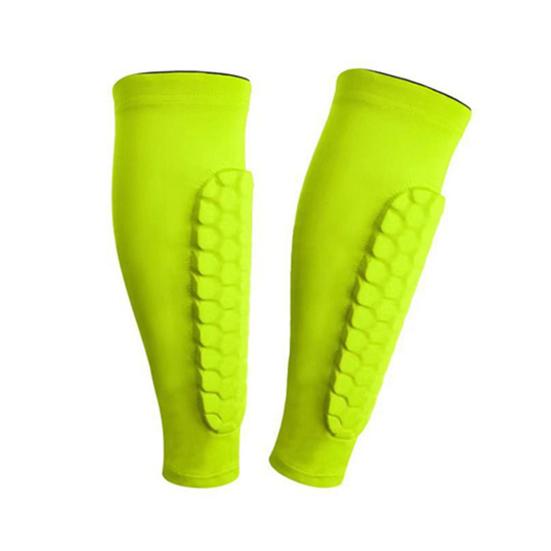 1 stk Fotballleggbeskytter for Barn Ungdom Voksen Leggkompresjonserm med Vaffelpute for Baseball Boksing Fotball