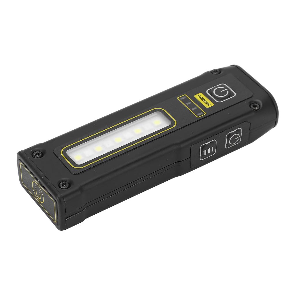 Black Flashlight Spot Light Magnet Suction IPX4 Waterproof Type C Rechargeable Warning Flashlight