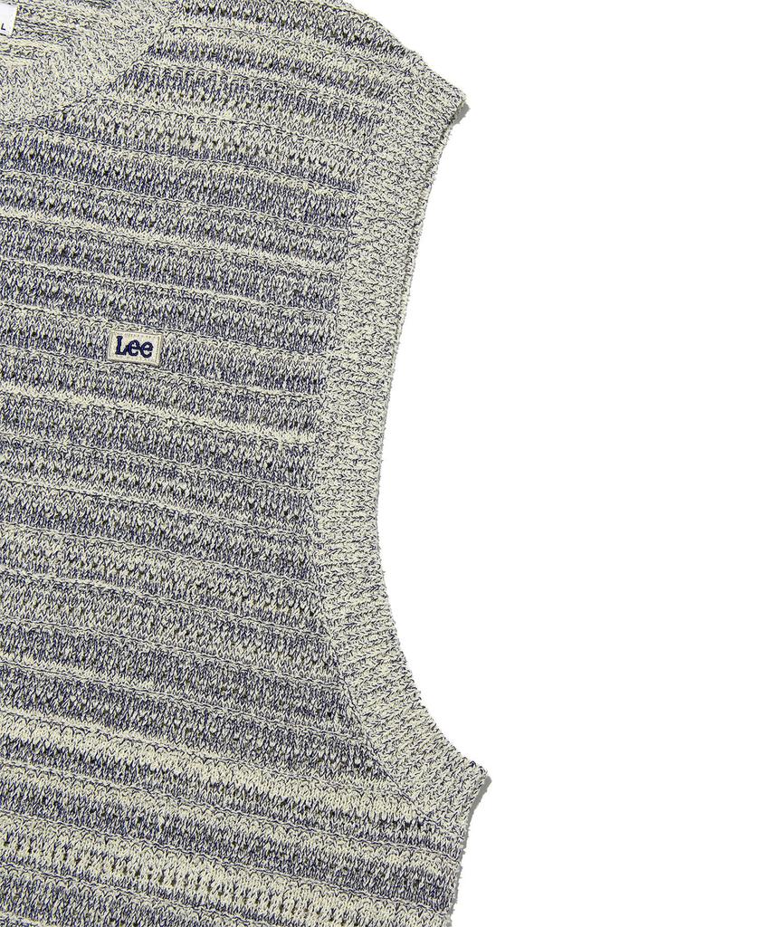 LEE Color Mix Knit Vest Sand Beige