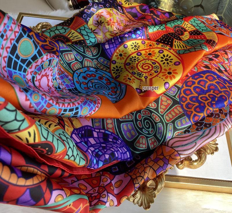 Hochwertiger Sommerseidenschal - Langer, modischer Sonnenschutzschal für Damen