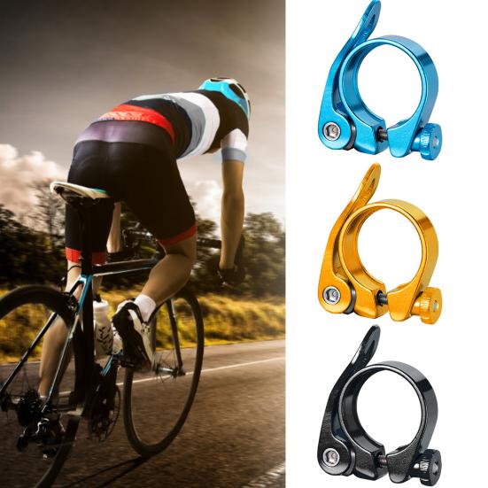 Aluminum Alloy Seatpost Clamp High Strength Wear-resistant Quick Disassembly Seat Tube Clip