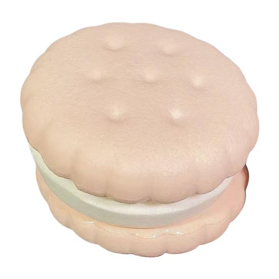 

2,7-дюймовая медленно поднимающаяся игрушка, супермягкая игрушка-сквиш в форме печенья, реалистичное 3-слойное сэндвич-печенье, игрушка для снятия стресса и декомпрессии для детей и взрослых розовый