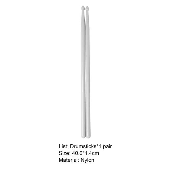 1 Pair Drum Stick Attractive Glow in the Dark Accessory Nylon Jazz Drumstick