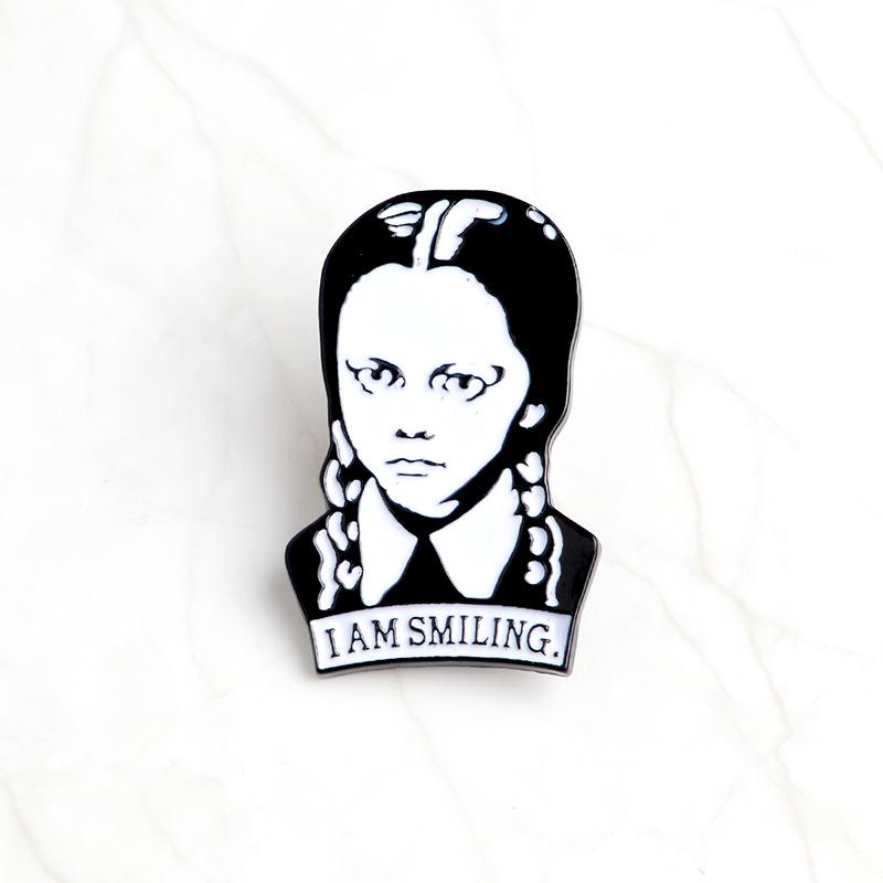 

Fashionable Enamel Alloy Brooch With Unique Cartoon Twisted Braid For All Ages