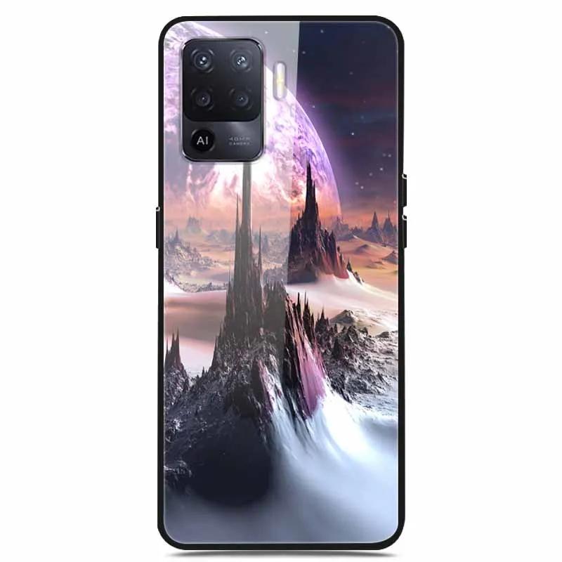 For OPPO Reno 5 Lite Case Luxury Tempered Glass Bumper for OppoA94 4G Phone Cover For OPPO A94 4G/ Reno5 Lite Glass Coque A94 4G