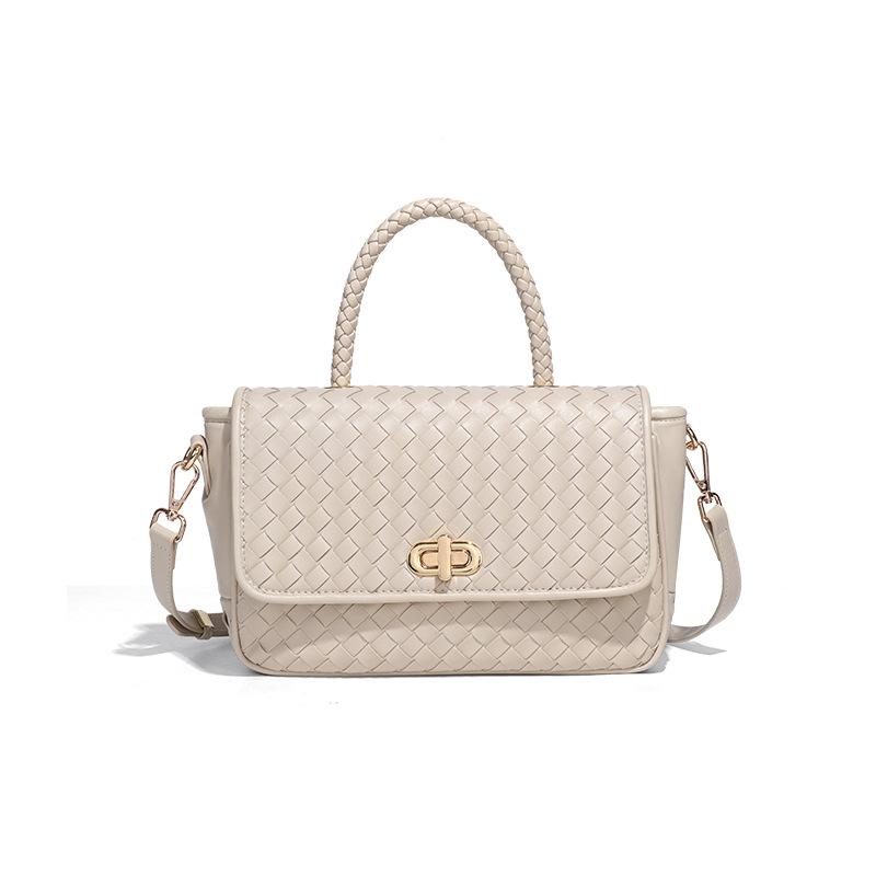 Winter Women's High-end Woven Bag, Niche Versatile and Trendy Handbag, Single-shoulder Crossbody Bag