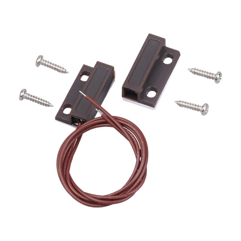 24Awg Corded Door Window Sensors Detector Magnetic Switches Normally Closed or Normally Open for Home Security