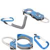 Mini Fishing Grip Aluminum Alloy Portable Fish Control Clamp with Anti‑Lost Rope(Charm Blue )