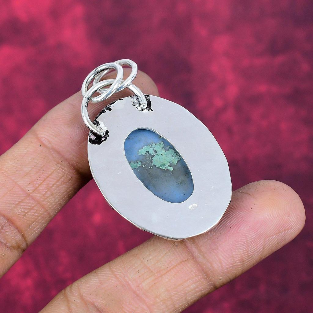 Owyhee Opal Anhänger, 925 Sterling Silber Schmuck, Edelstein Anhänger, Geschenk für Sie handgemachter zierlicher Schmuck