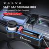 Pro Volvo XC40 XC60 XC70 XC90 S40 S60 S90 V40 V50 V60 V90 Auto USB Ambientní světlo Úložný box na sedadlo Box do mezery sedadla Autopříslušenství