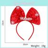 Adorável Tiara de Galhos de Veado de Natal Fantasia Festiva para Cabelo para Crianças