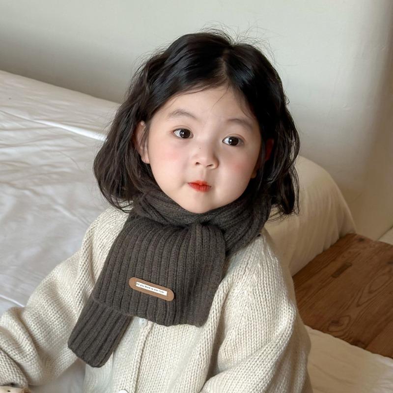 Children's Scarves  Winter Fashion Knitted  Ins Versatile  Boys' and Girls' Woolen Baby Scarves