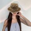 Adult Distressed Bucket Hat Foldable Frayed Edge Fisherman Hat Lightweight Hat