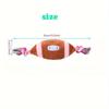 2pcs Durable Squeaky Plush Toy for Dogs with Football Design and Knotted Rope