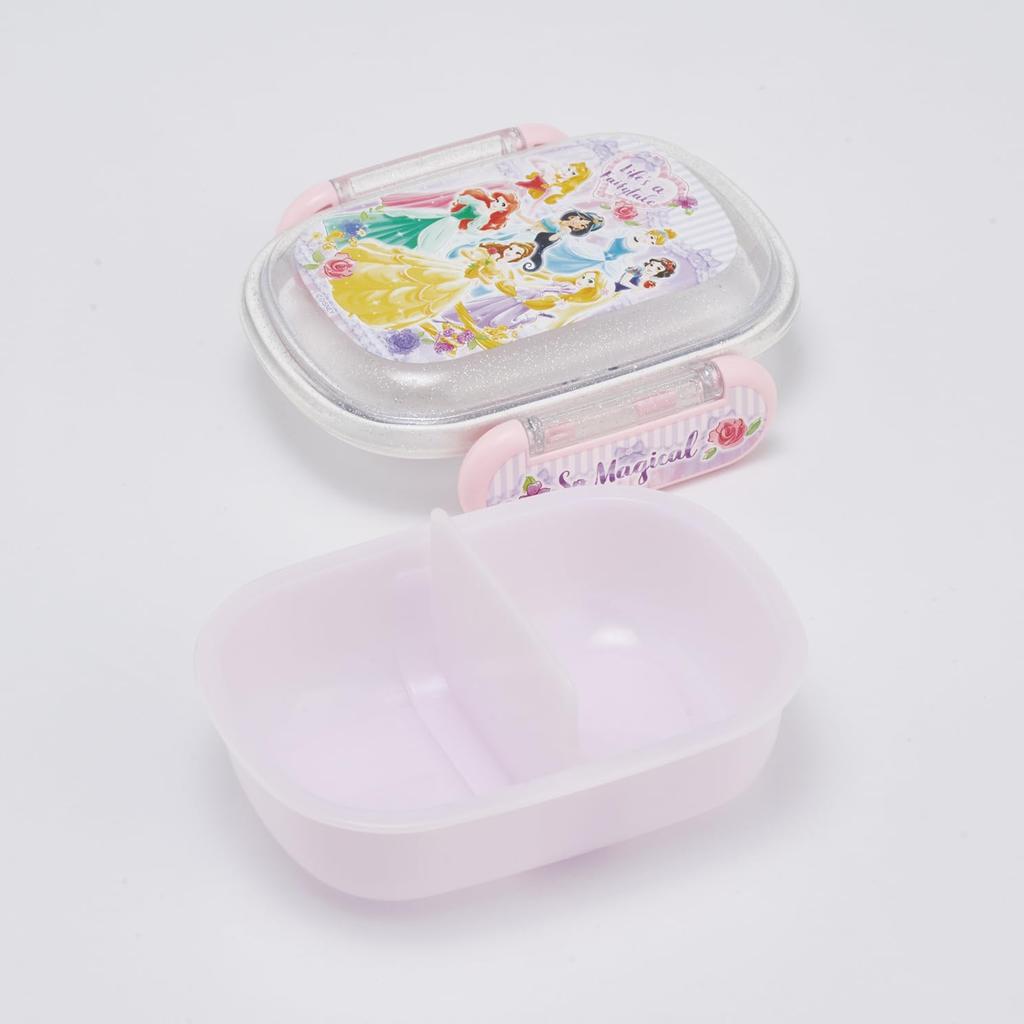 Skater Lunch 270ml Fluffy Einzelspülmaschine Hergestellt in Disney 26 Jahre Kinderbox, Fassungsvermögen, Domdeckel, Etage, Sicher, Japan, Prinzessin, Alt, Mädchen,