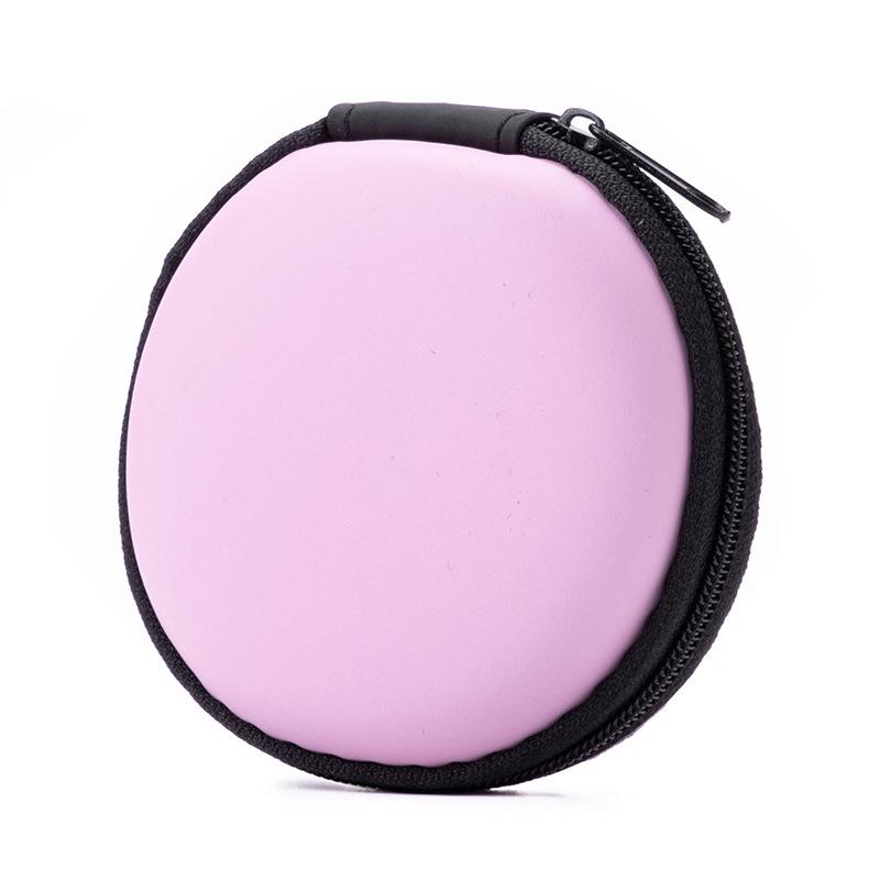 Round EVA Earphone Storage Case - Multifunctional Bluetooth Earbud Organizer