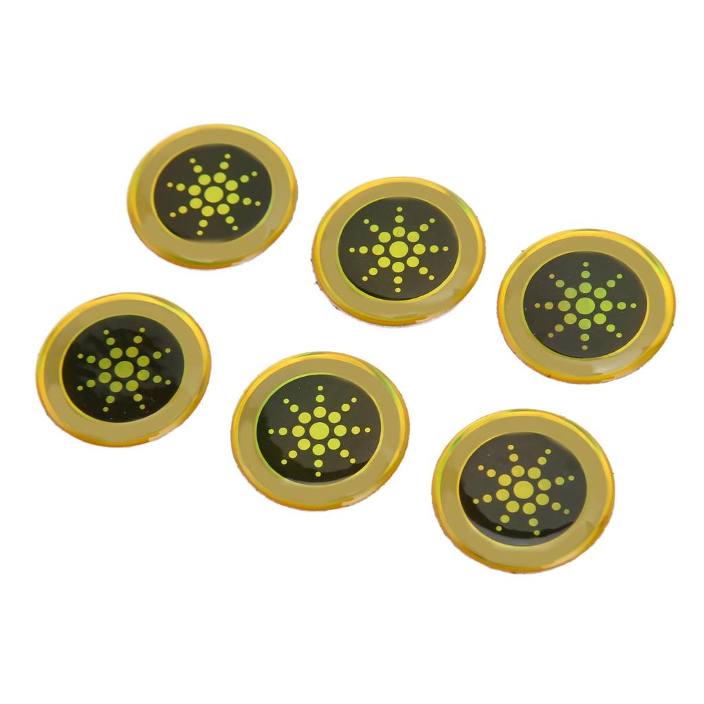 6pcs Phone Protection Sticker 2.8cm Diameter Effective Flashing Phone Blocker Stickers for Cell Phone Laptop Computer