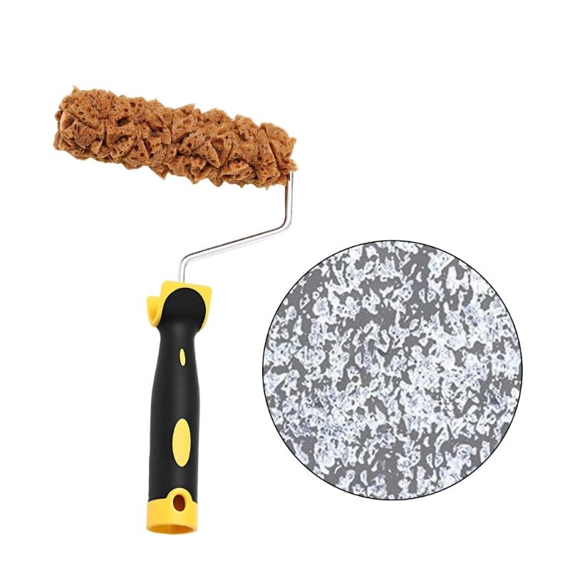 Complete Painting Set With 3 Drywall Texture Rollers and Roller Frame Convenient for Wall Surfaces  Finishes Daily Use