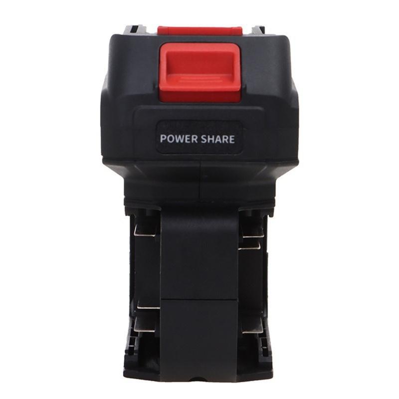 Double Battery Parallel Adapter Plastic Texture for Tool with ABS Housing and Overload Protections 18V To 21V Converter