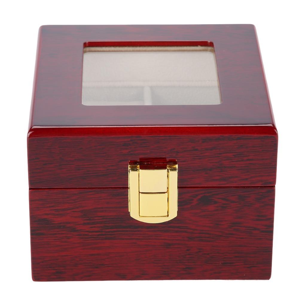 

2 Grids Design Wristwatch Display Case Metal Lock Watch Organizer Men Women Use 1 x Watch Box Only