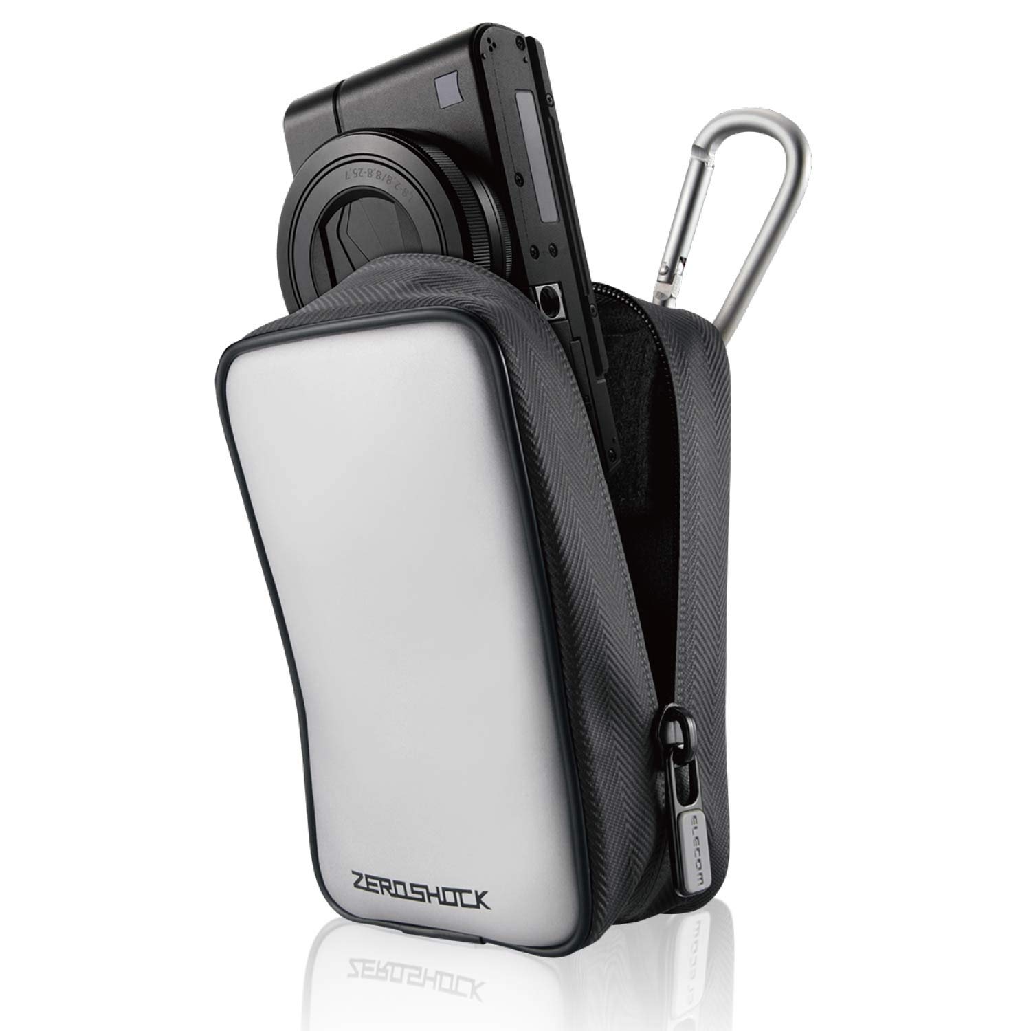 

ELECOM digital camera case/ZEROSHOCK/M size/Silver