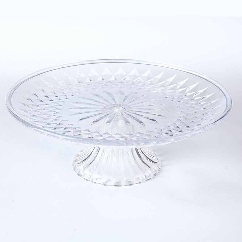 Acrylic Fruit Dessert Cupcake Tray Crystal Large Stand Serving Dish for Cake Dessert Cupcake Fruits